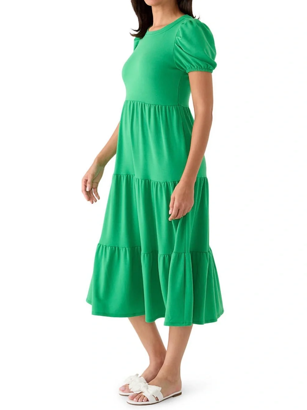Crown and Ivy Green dress Women’s size medium - Picture 3 of 7